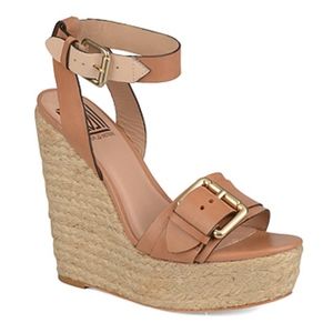 Pour La Victoire Jacklyn Espadrille Wedge Leather Sandals